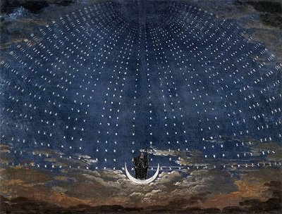 The Queen of the Night stage set by Karl Schinkel for an 1815 production