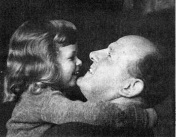 Lon with Jenny, aged 4