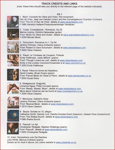 Track Credits and Links
