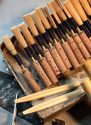 photo of Peter Wiggins' reed blanks