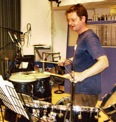 Julian Warburton drumming